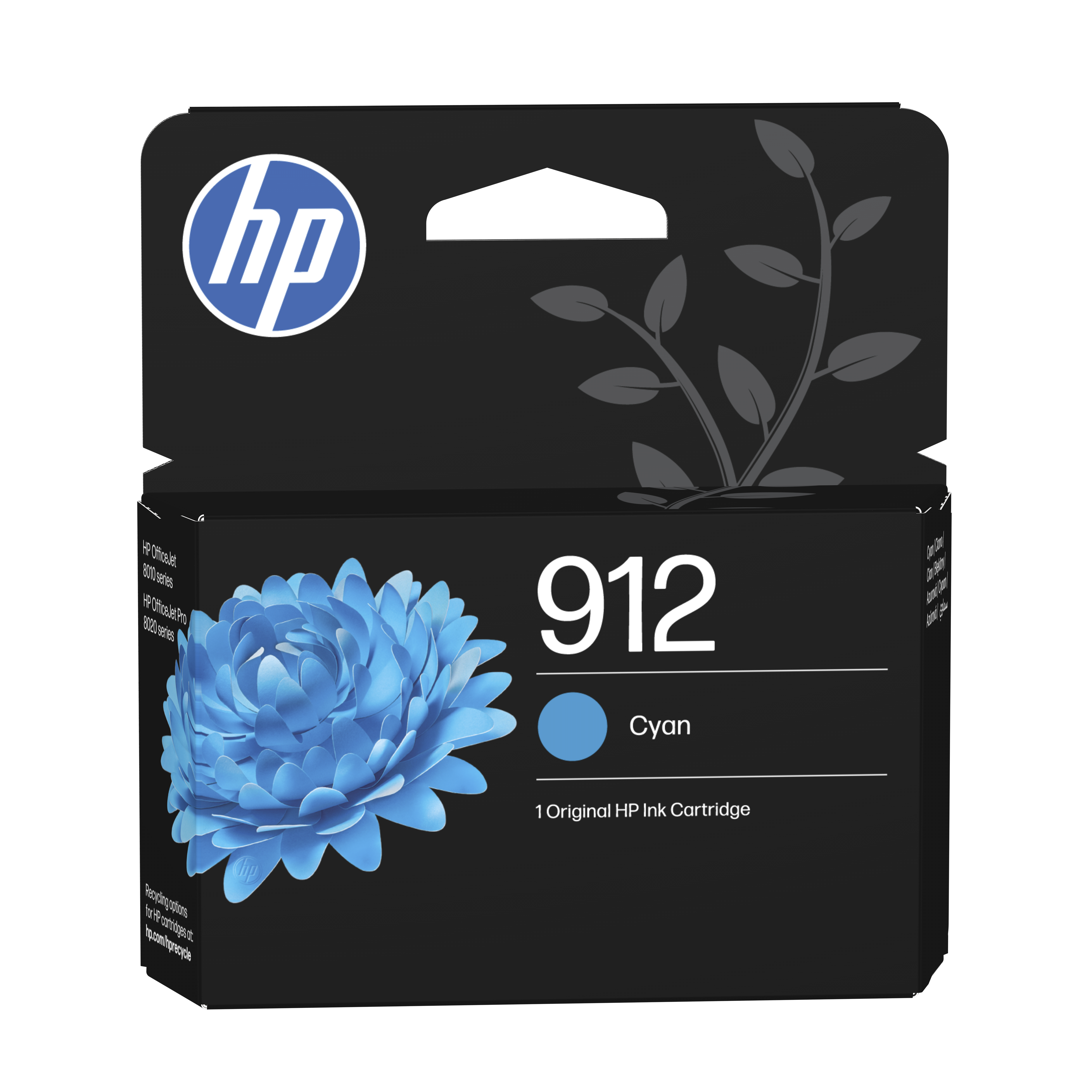 HP 912 Cyan Original Ink Cartridge Cyan 2,9ml 315Seiten