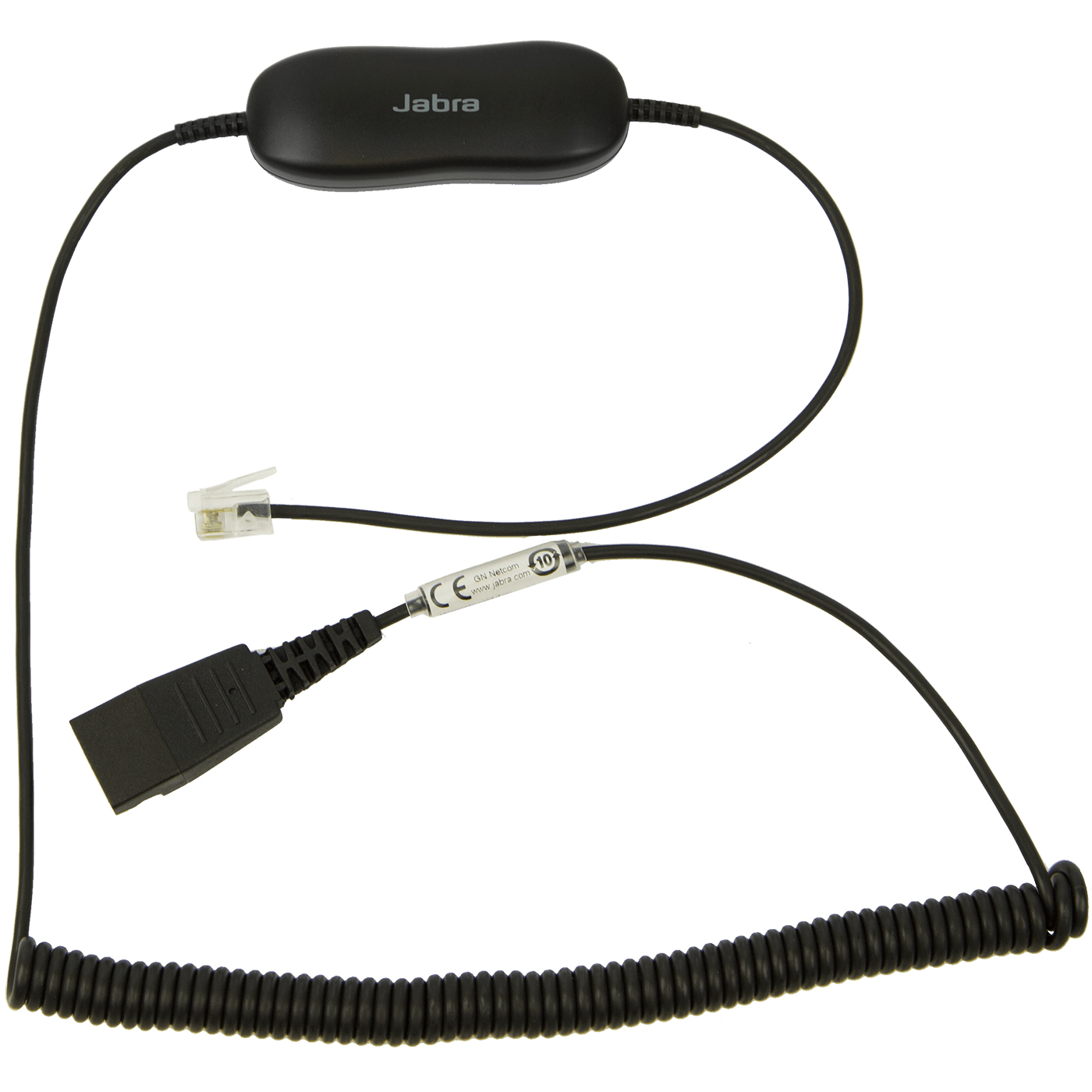 JABRA Smart Cord, QD to RJ9, coiled, with 8-position switch configurator, for Avaya one-X Telephone system ( for 96XX Series)