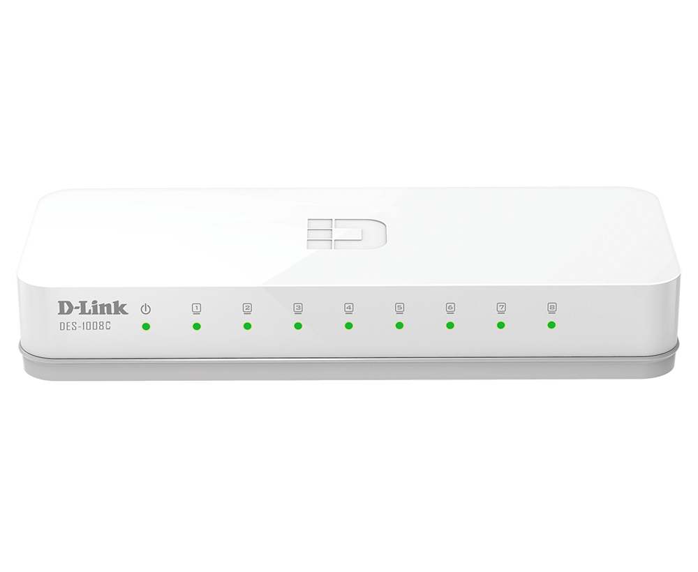 D-Link DES-1008C/E 8-Port Fast Ethernet Unmanaged Desktop Sw.