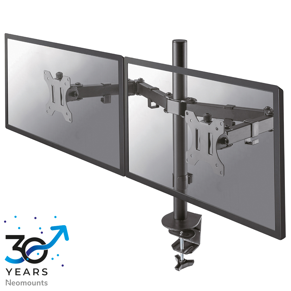 Neomounts FPMA-D550DBLACK Tischhalterung für zwei Flachbildschirme bis 32" - Schwarz