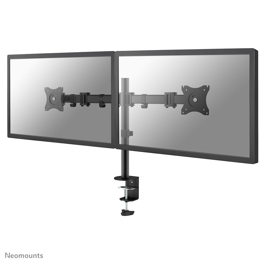 Neomounts Tischhalterung für 2 LCD-Display (10"-27") vollbeweglich - Schwarz