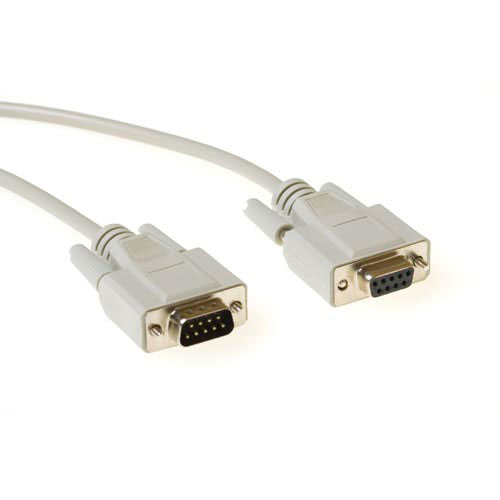 Serial printer cable 9 pin D-sub male - 9 pin D-sub female 3 m