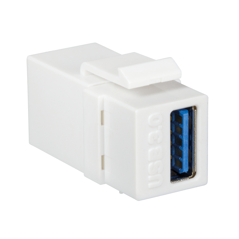 Keystone Verbinder USB 3.0-A F/F, white LogiLink
