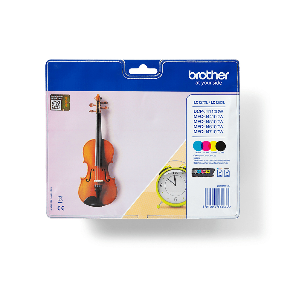 Brother LC127XLVALBPDR - sort, gul, cy