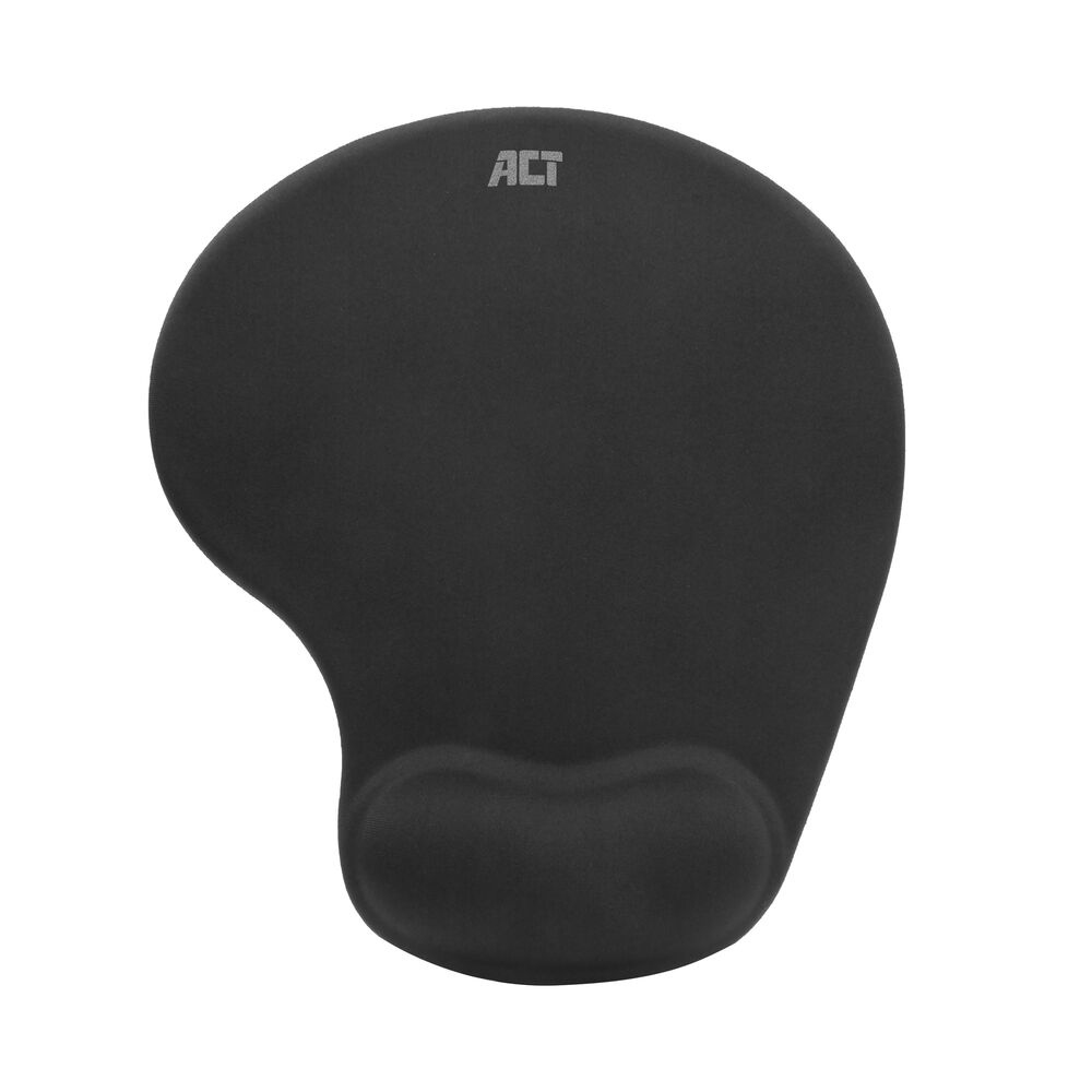 Ergonomic mouse pad with wrist rest, black
