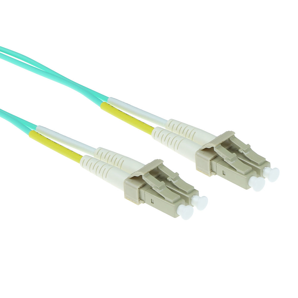 2.5 meter LSZH Multimode 50/125 OM3 fiber patch cable duplex with LC connectors