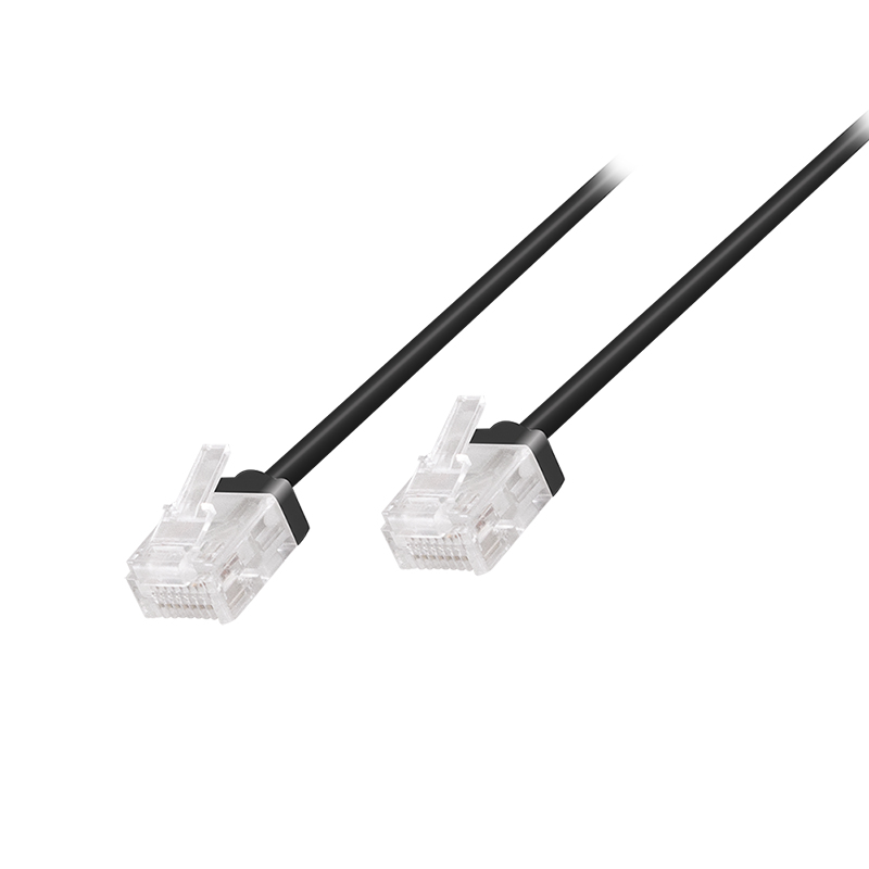 Logilink Patch Cable Cat.6A U/UTP Slim High-Flex, black 20 m