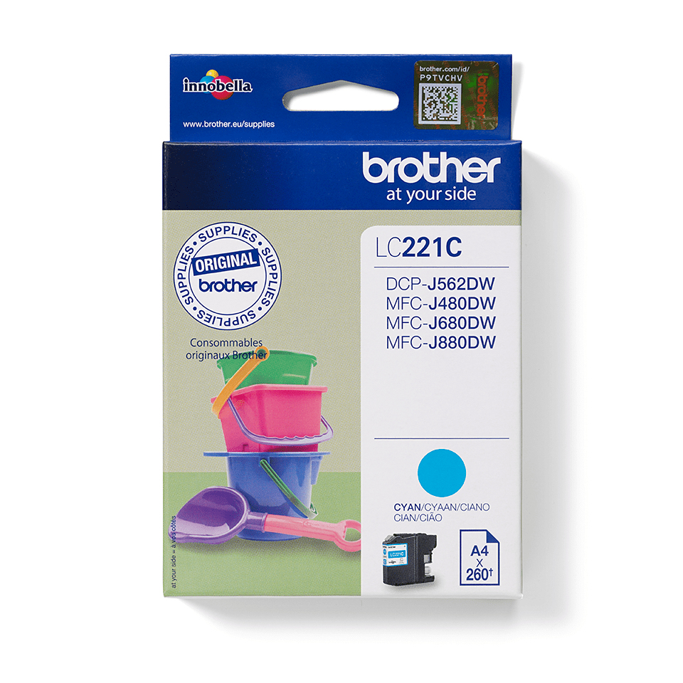 BROTHER LC221C ink cyan 260 pages