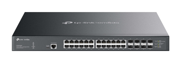 TP-LINK SX3832MPP Omada 32-Port 10GE L2+ Managed Switch 24x 10G RJ45 PoE++ Ports 8x 10G SFP+ Slots