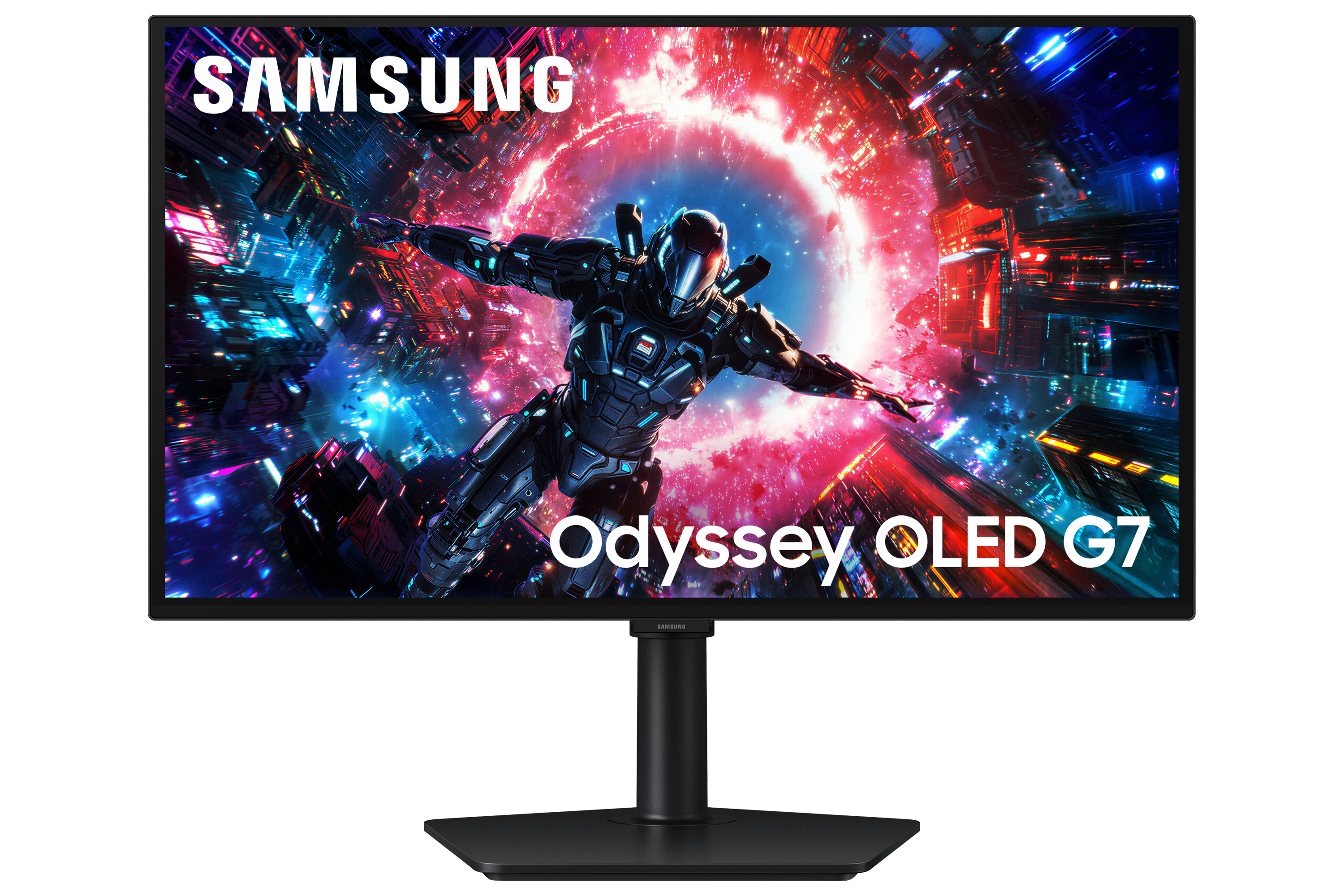 68,6 cm (27") 3840 x 2160 Pixel SAMSUNG LS27HG702SUXEN 16:9 4K Ultra HD OLED 0,03 ms 165 Hz HDR DisplayPort HDMI Pivot Height VESA