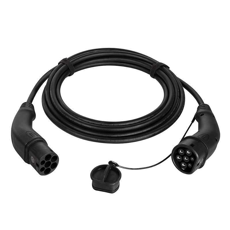 EV charging cable, Type 2, 3-phase, 32 A, 22 kW, 10 m