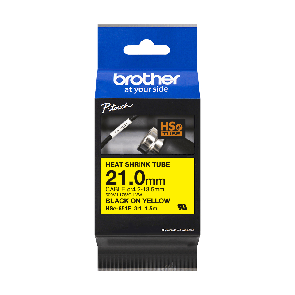 Brother HSe-251E Varmekrymperørtape (2,1 cm x 1,5 m) 1kassette(r)