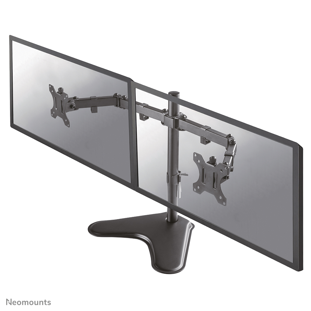 Neomounts FPMA-D550DDBLACK Tischhalterung für zwei Flachbildschirme bis 32" 8KG