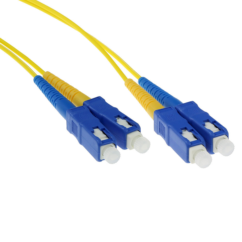 1 meter LSZH Singlemode 9/125 OS2 fiber patch cable duplex with SC connectors