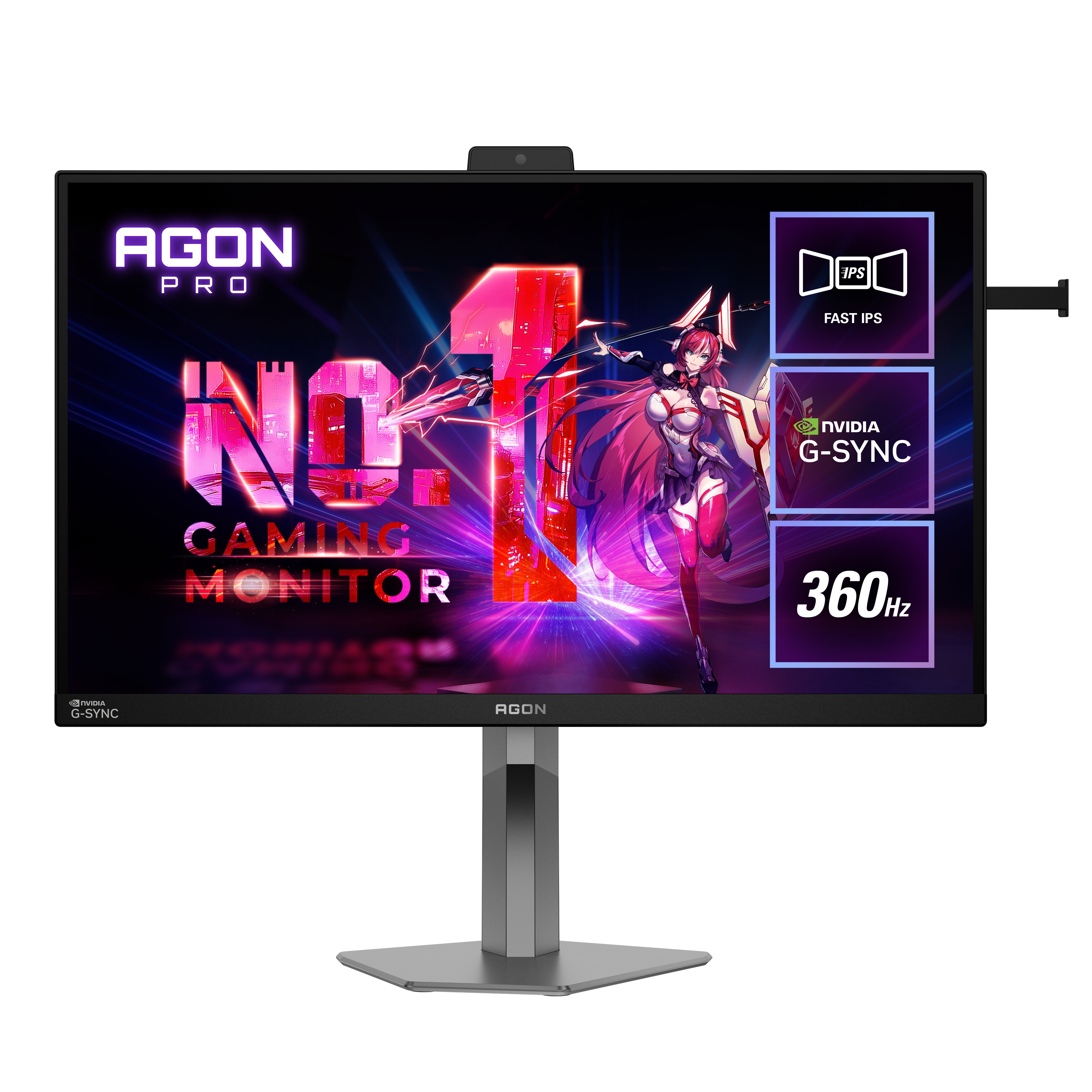 AOC AGON PRO AG276QSG2 27 Zoll WQHD Fast-IPS 360Hz Gaming Monitor schwarz