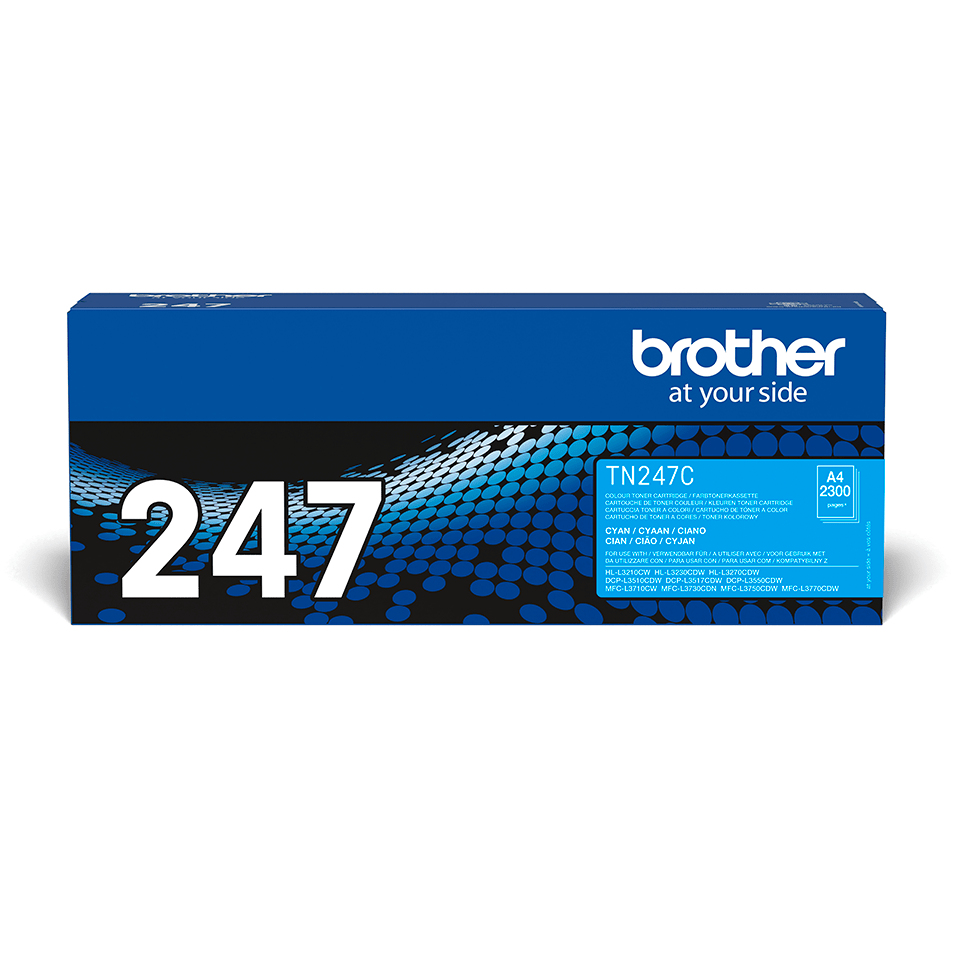 Brother Toner TN247C (2300 pages) 2300 Pages DCPL3550CDW/ HLL3210CW/HL3270CDW/MFCL3750CDW