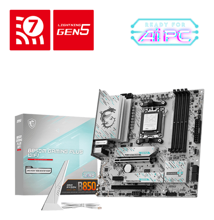 MSI B850M GAMING PLUS WIFI micro ATX AM5 AMD B850