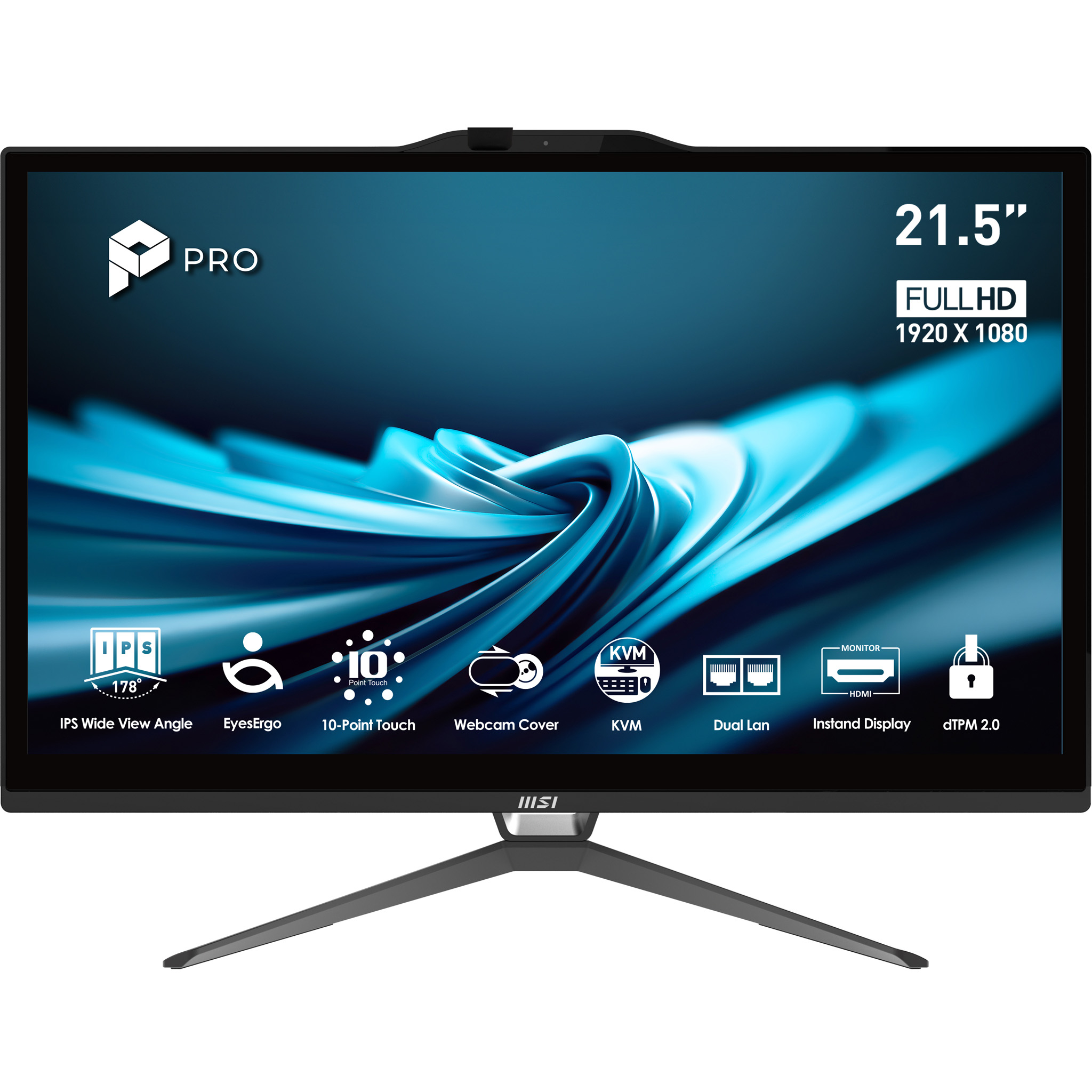 MSI Pro AP222T 14MA-613EU i3-14100/8GB/512GBSSD/W11 Home AZERTY French Layout