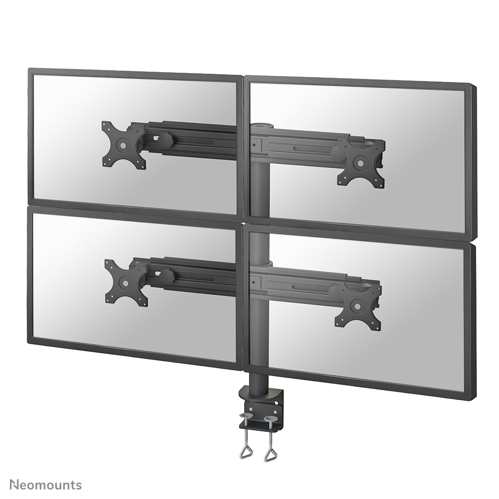 Tischhalterung für vier Flachbildschirme bis 30" (76 cm) 8KG FPMA-D700D4 Neomounts