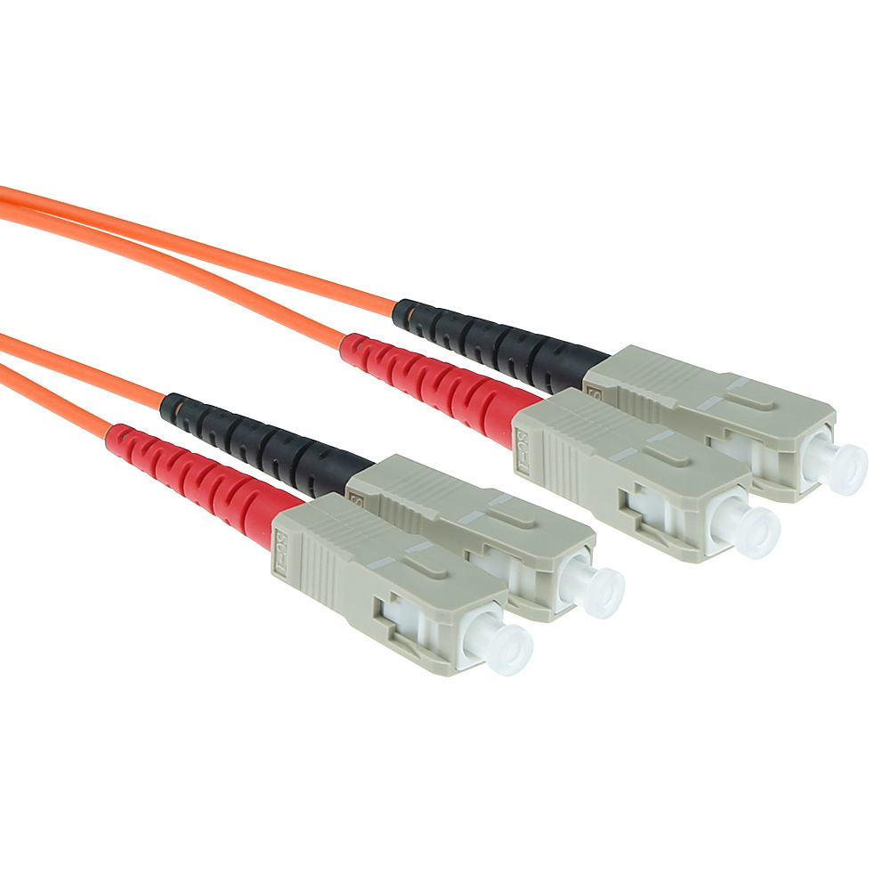 2 meter LSZH Multimode 62.5/125 OM1 fiber patch cable duplex with SC connectors