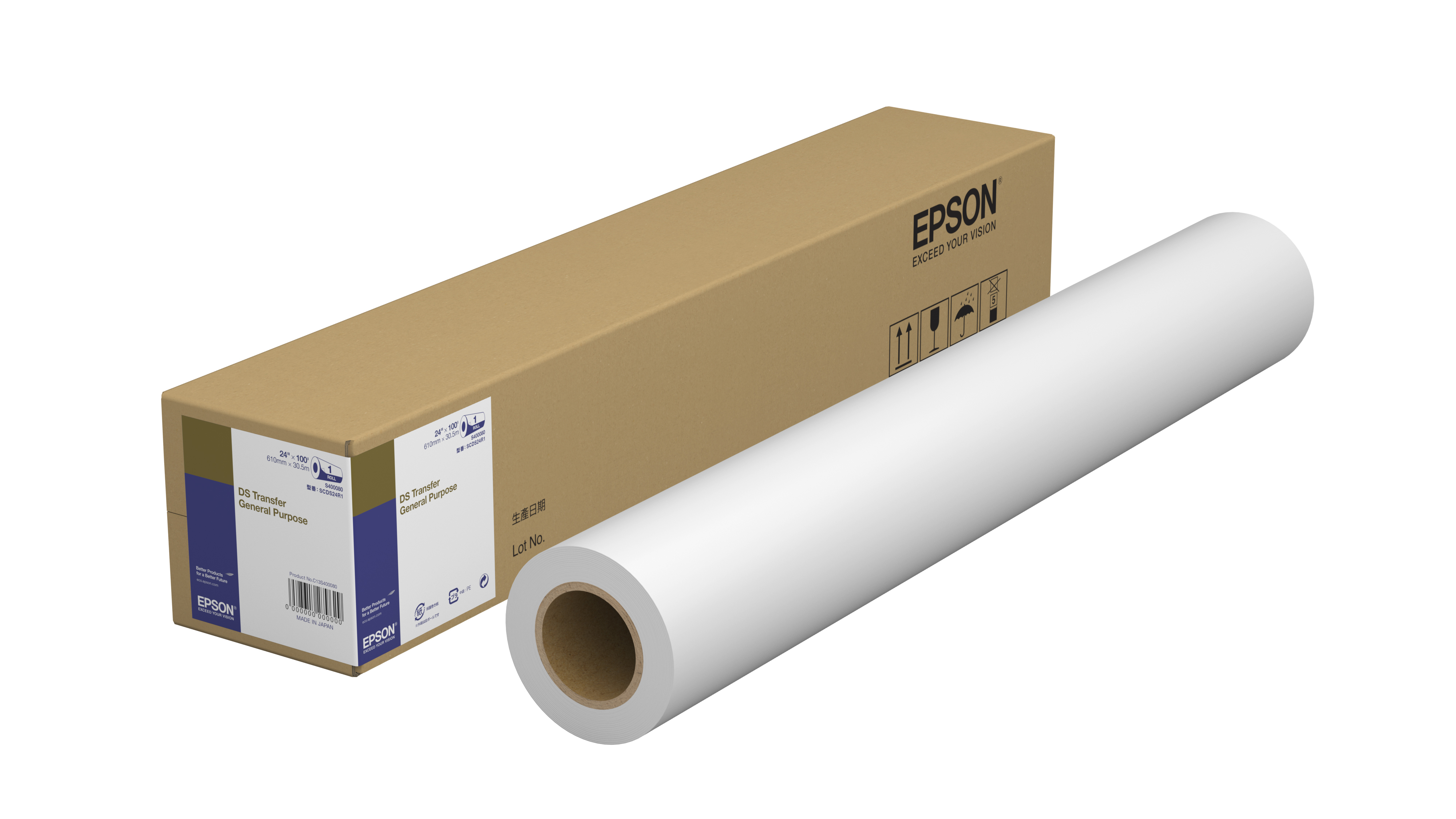 EPSON DS Transfer General Purpose Roll A1 24inch 61cm x 30.5m 87g/m2