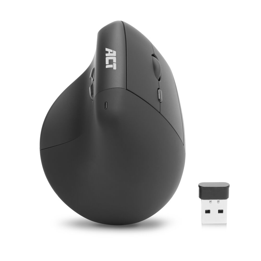 Ergonomic wireless mouse 1600 DPI with vertical grip