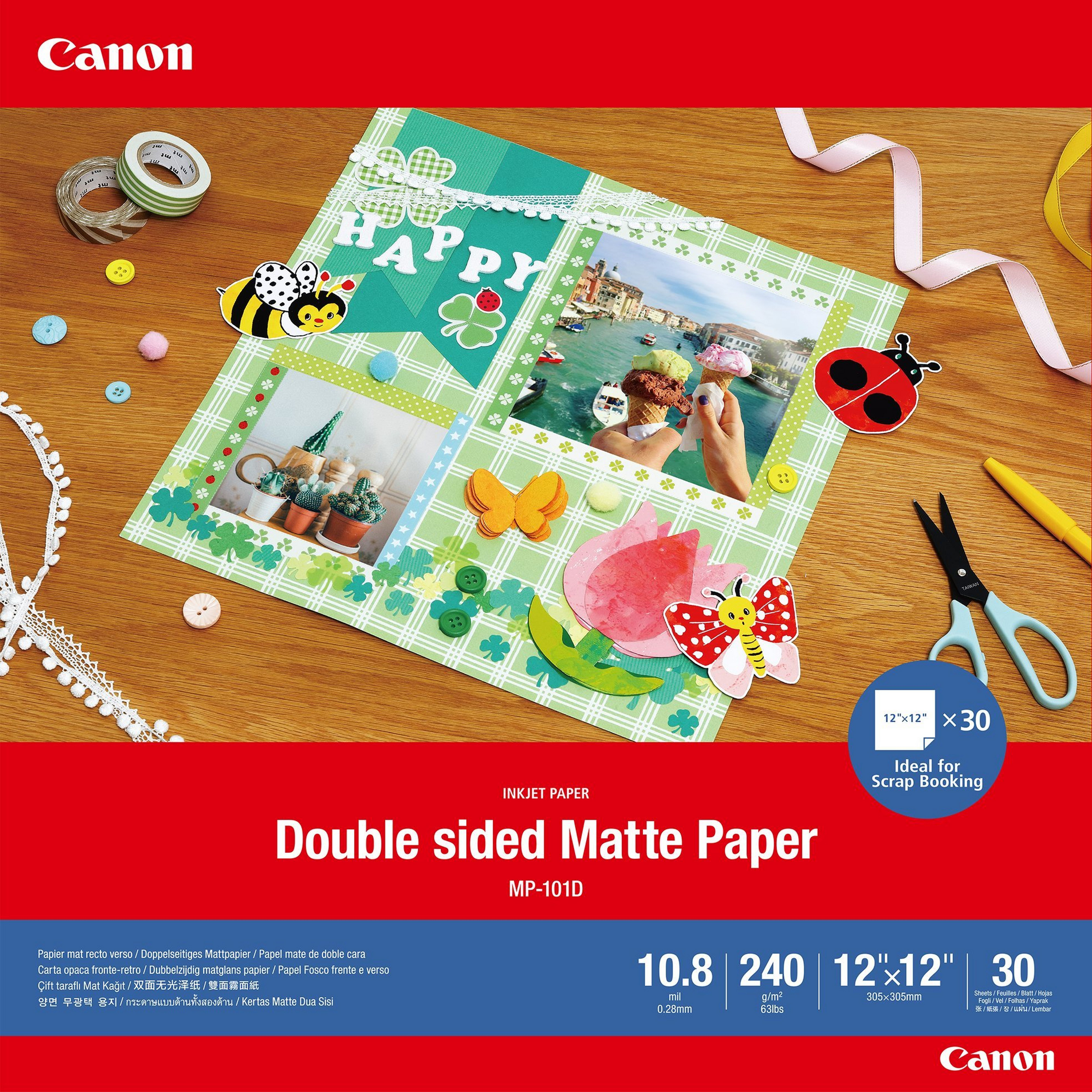 Canon Papier - MP-101D - 4076C007 - 240g/m² - 304,8 x 304,8mm - 30Blatt