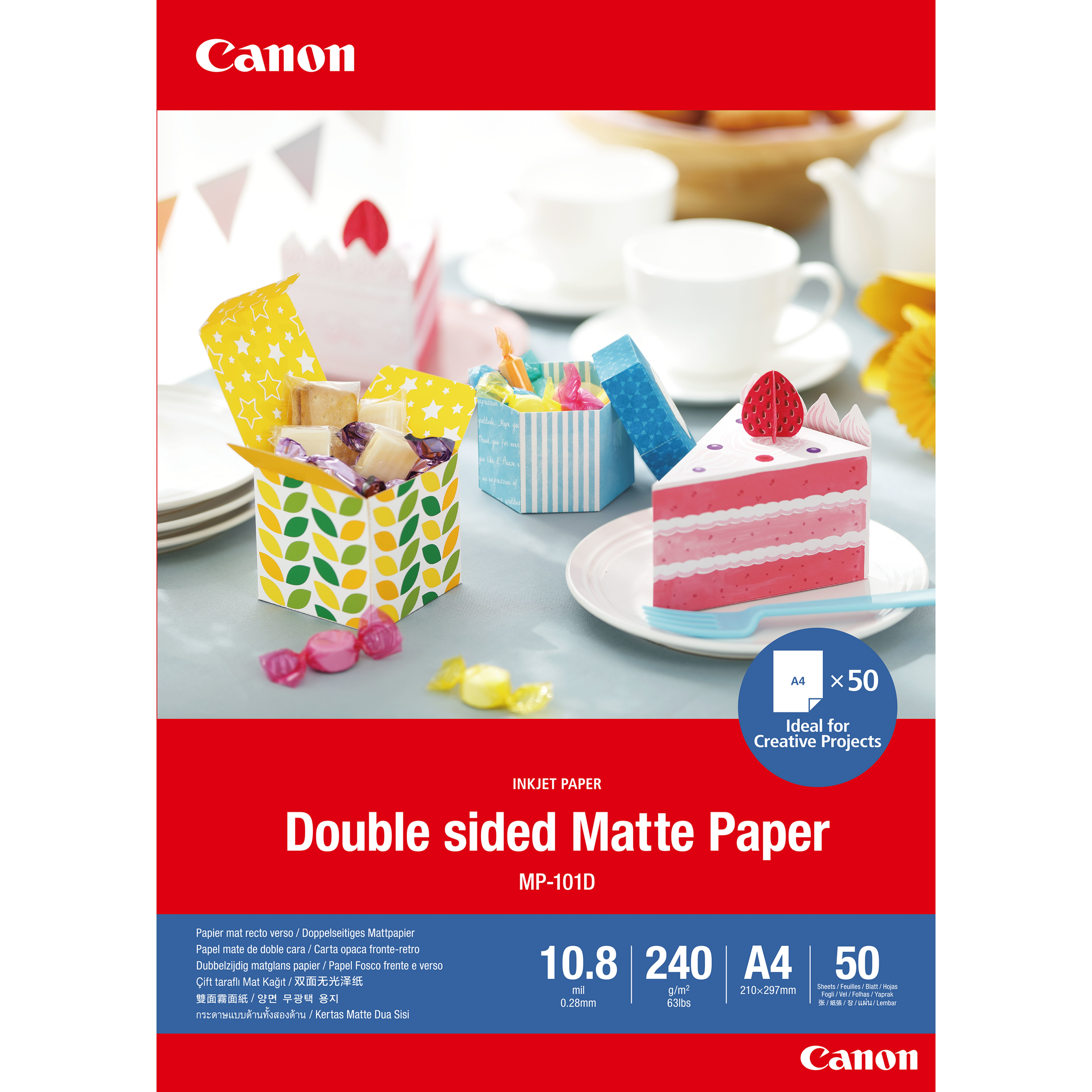 Canon Double-sided Matte Paper MP-101D Papir A4 (210 x 297 mm) 50ark