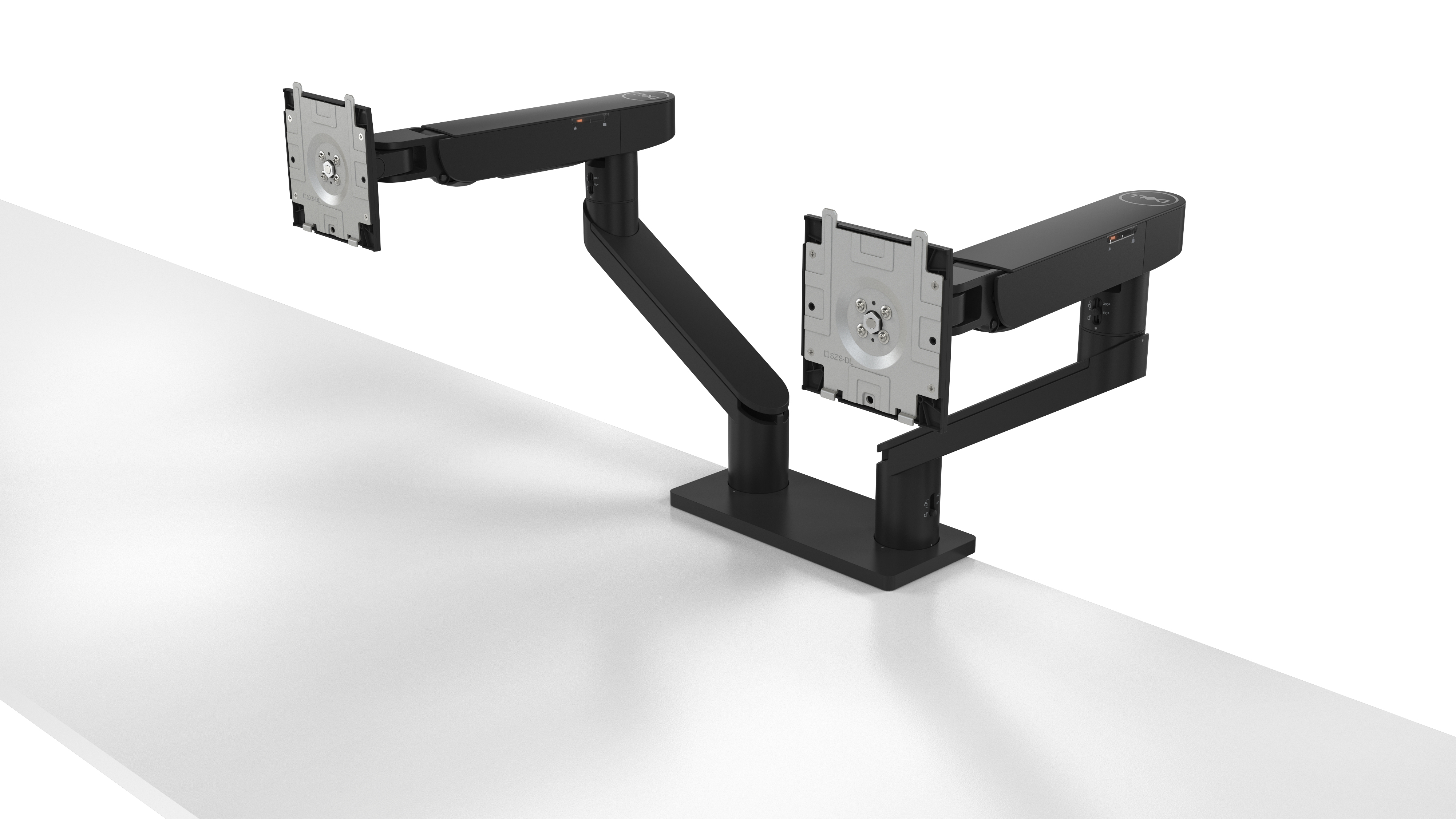 DELL Monitor-Halterung MDA20 DELL-MDA20 schwarz für 2 Monitore. Tischklemme
