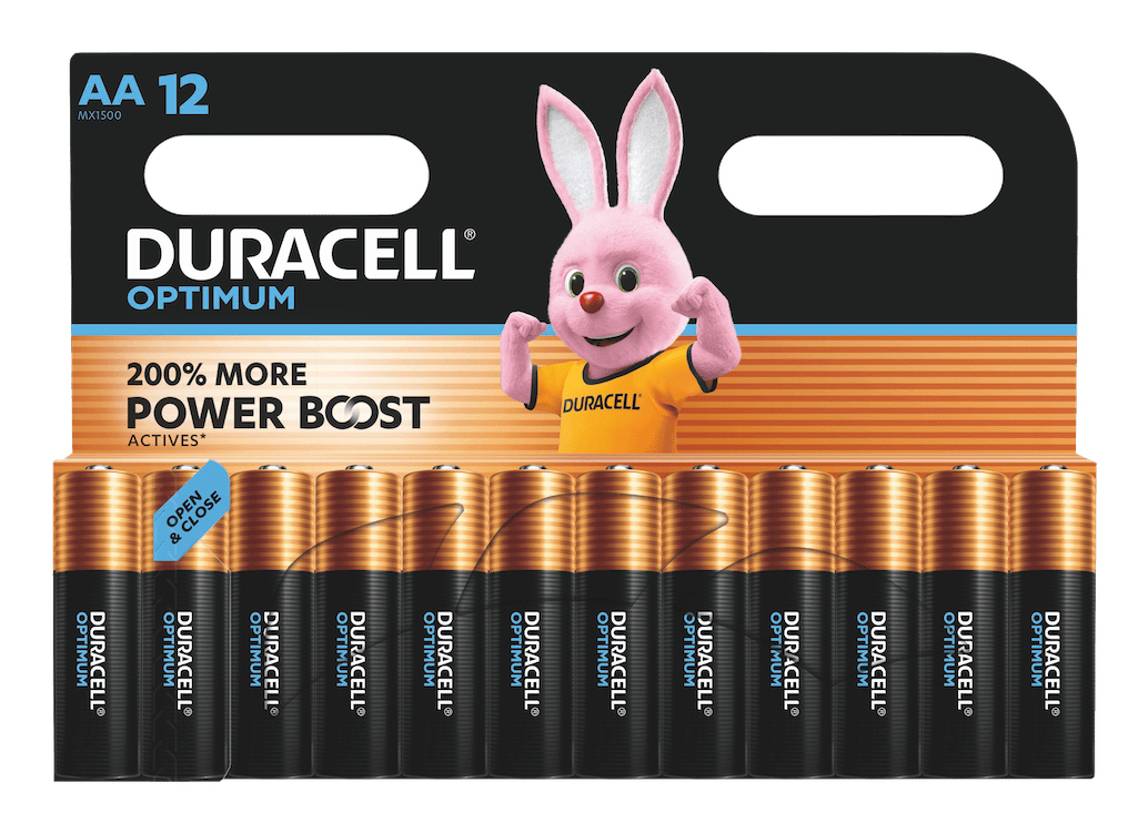 Batterien Optimum Alkali-Mangan Mignon AA 1,5 V, 12 St.
