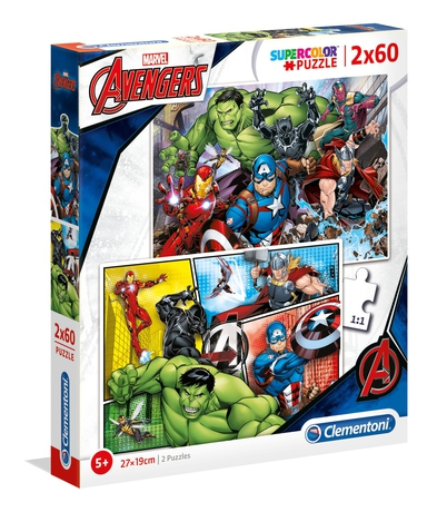 Clementoni Puzzle The Avengers 2x60st.