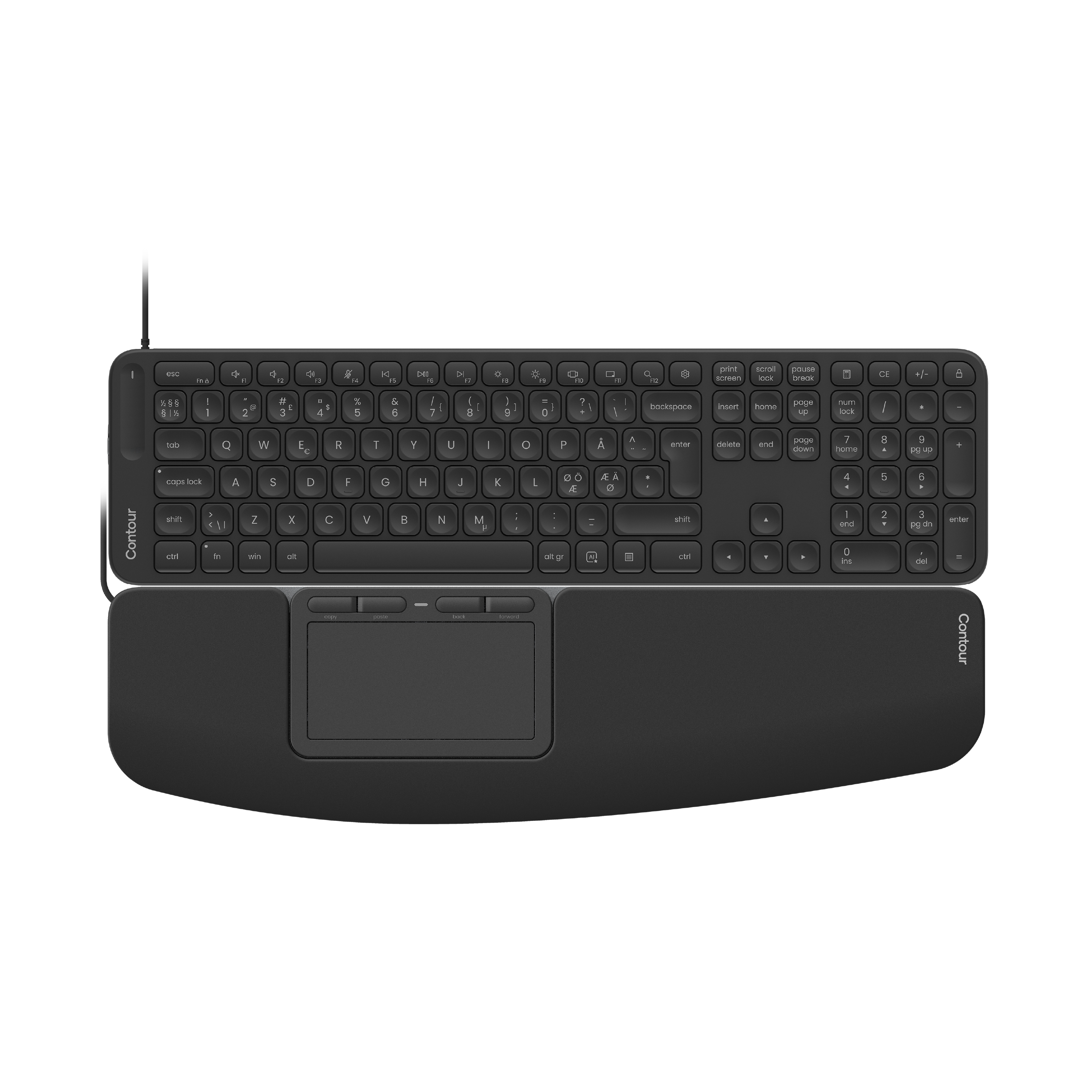 CONTOUR Touch & Balance Full-Size Keyboard Combo Wired Pan Nordic Layout