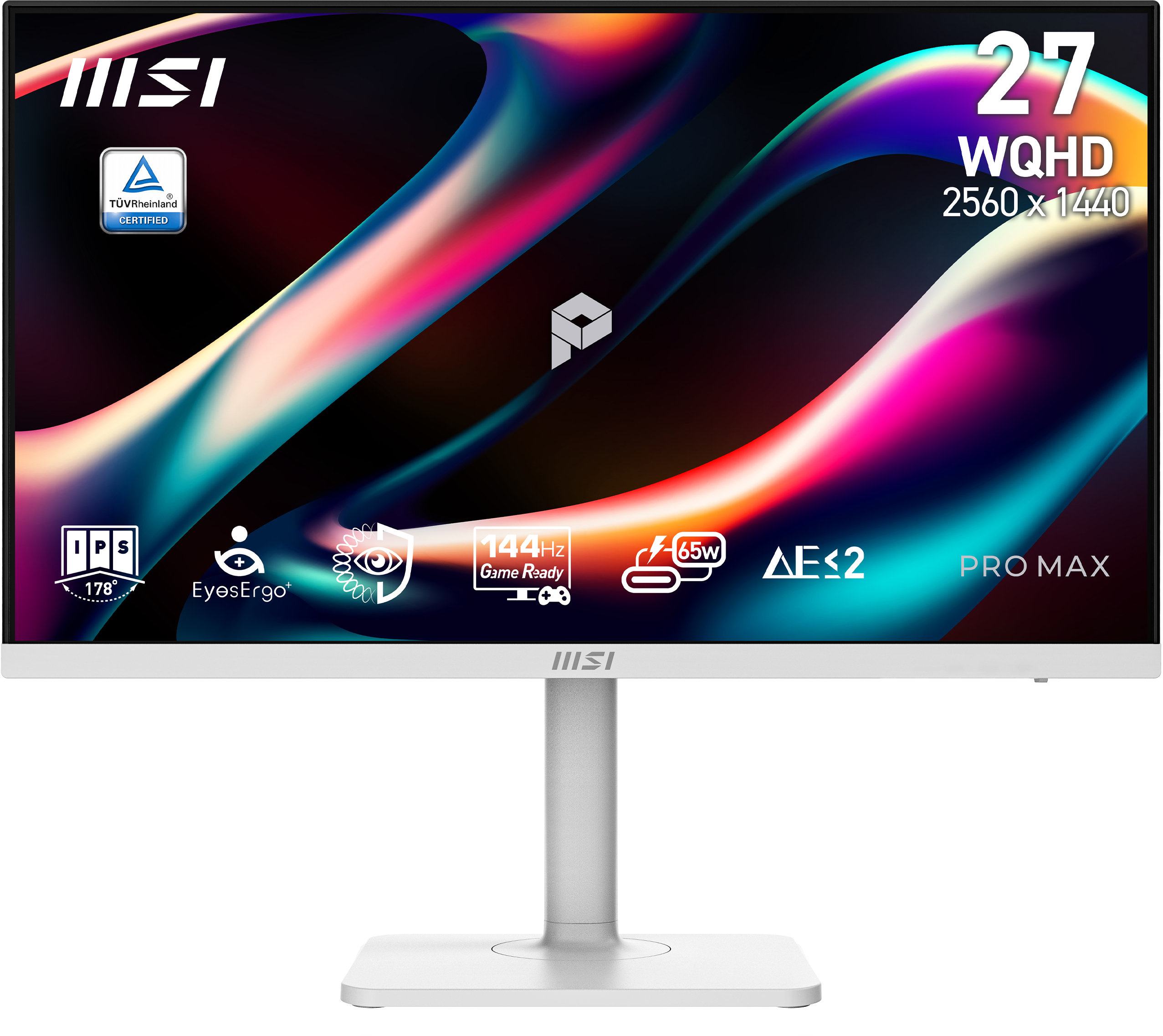MSI PRO MAX 271QPHW E14 27 IPS 2560 x 1440 (2K) HDMI DisplayPort USB-C 144Hz
