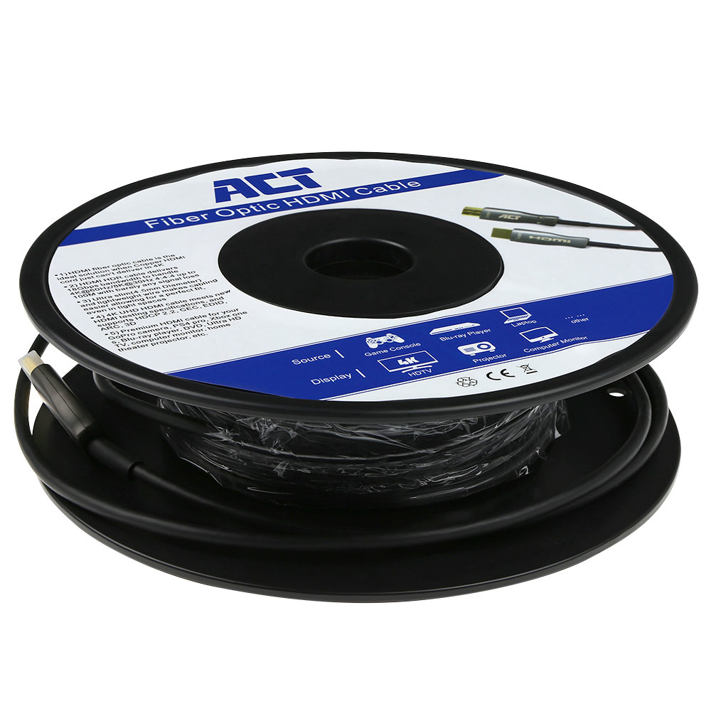 25 meters HDMI Premium 4K Active Optical Cable v2.0 HDMI-A male - HDMI-A male