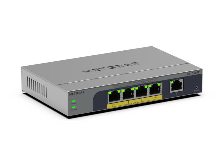 Netgear GS105EPP-100EUS (GS105EPP) | Unmanaged | 5x Port | 1Gbit/s | 120W PoE