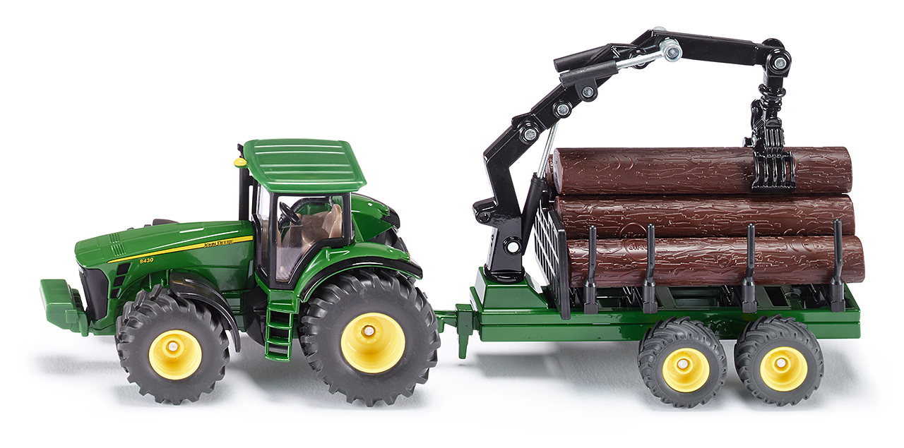 SIKU FARMER tractor with forest traile
