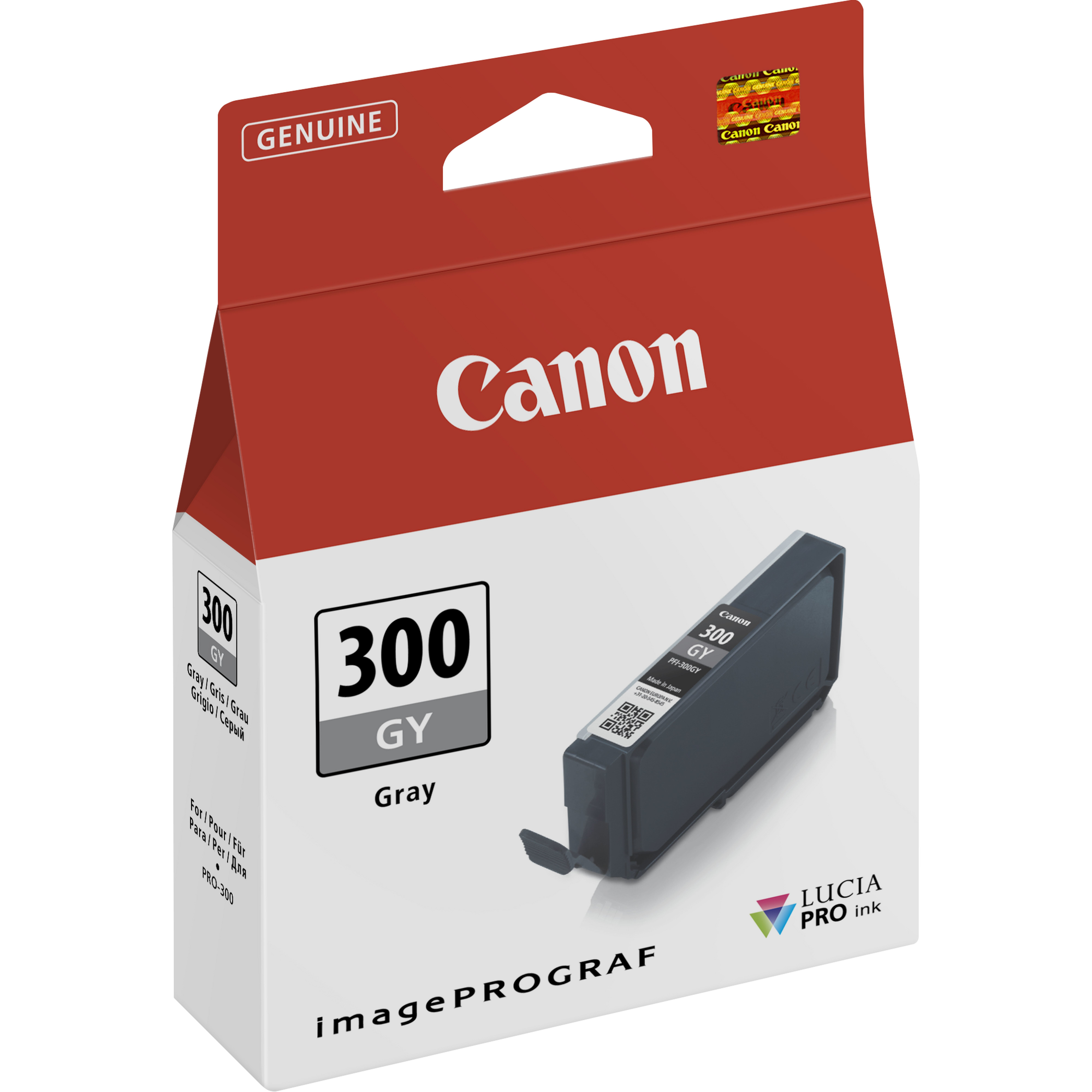 CANON PFI-300 GY Grey ink tank for imagePROGRAF PRO-300