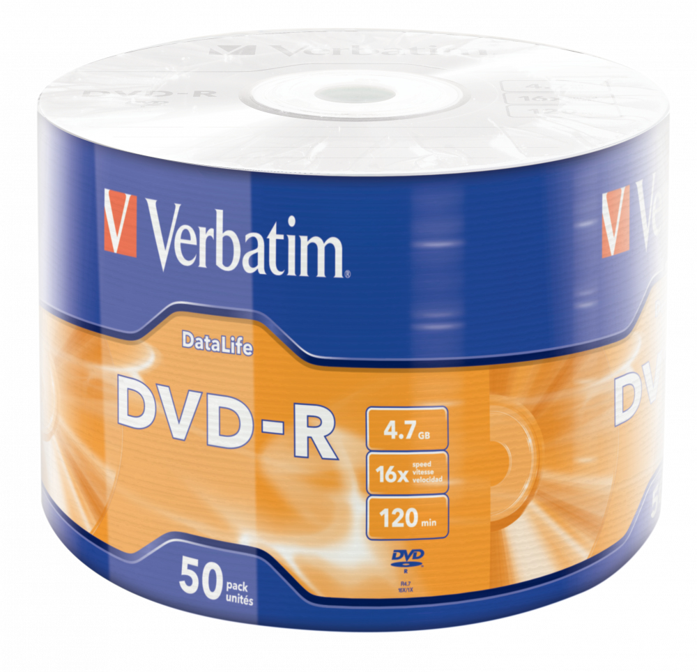 DVD-R Verbatim 4.7Go (Spindle de 50)