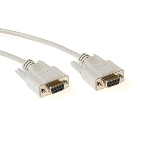 Serial printer cable 9 pin D-sub female - 9 pin D-sub female 3 m