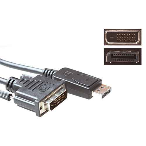 Conversion cable DisplayPort male to DVI male 1.00 m