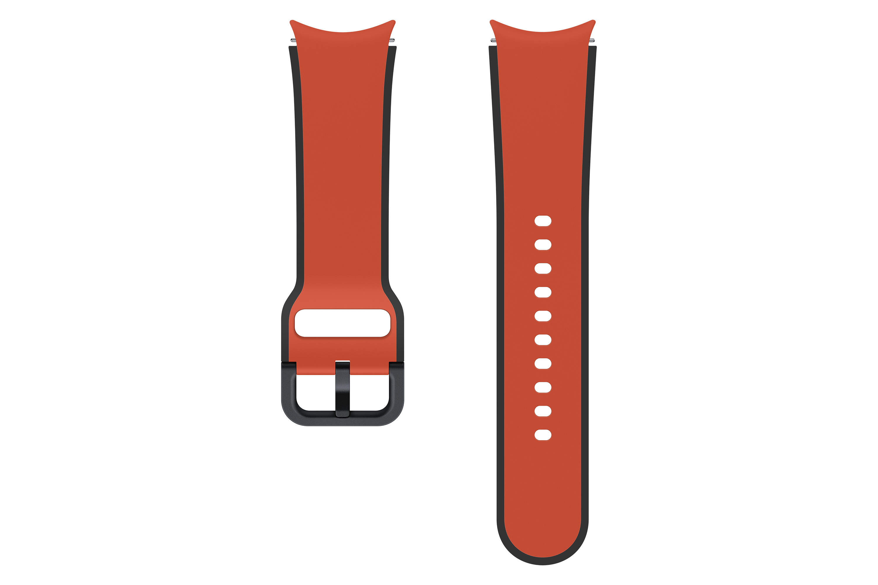 ET-STR90SRE Samsung Galaxy Watch 4/4 Classic/5/5 Pro Dvoubarevný Sportovní Remínek 20mm S/M Red