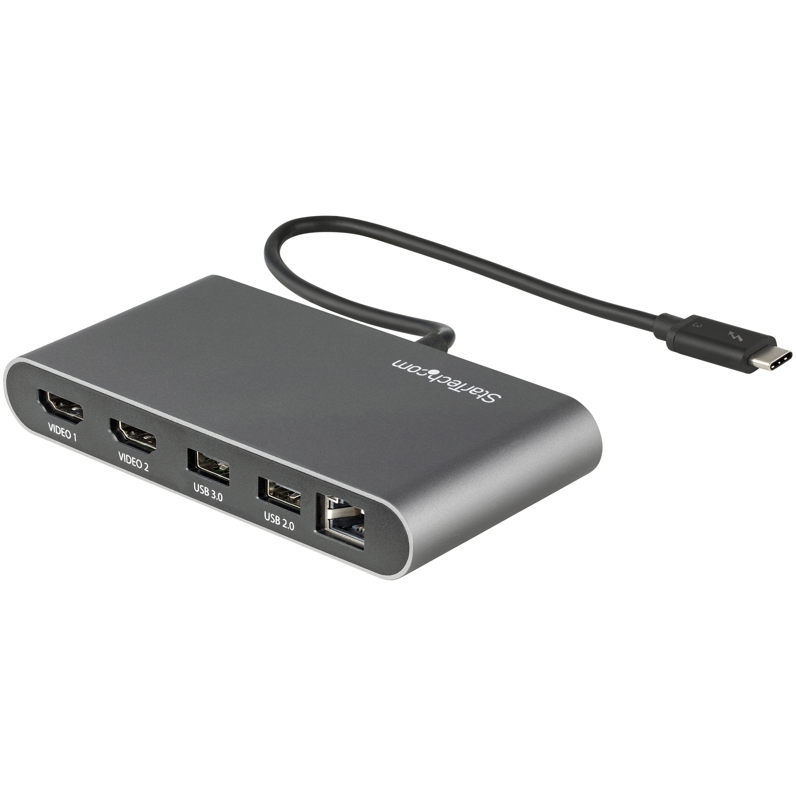 StarTech.com Thunderbolt 3 Mini Dock - Portable Dual Monitor TB3 Laptop Docking Station HDMI 4K 60Hz