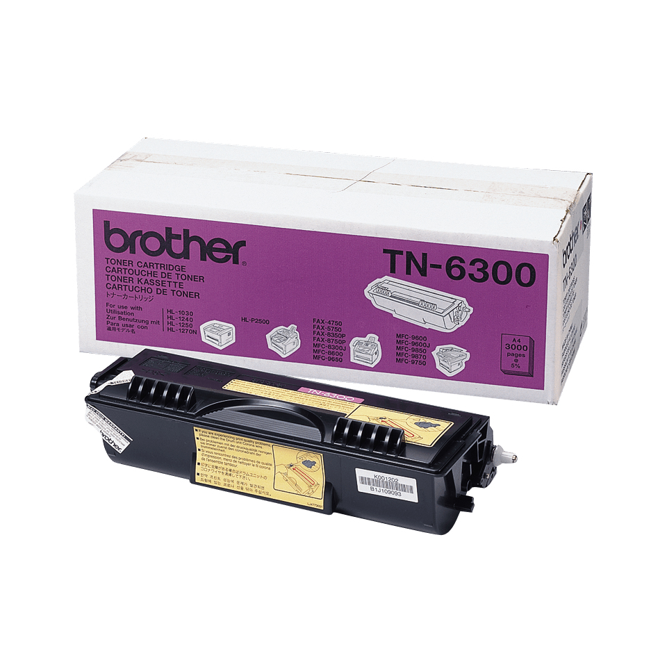 Brother TN6300 - Højtydende - sort - o