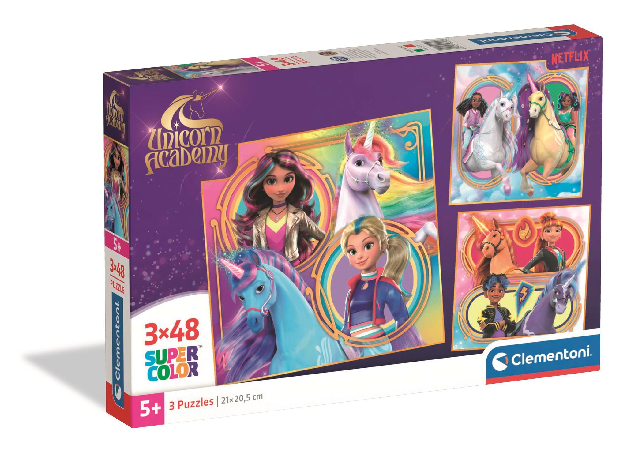 Clementoni 3x48 pcs Puzzles Unicorn Ac