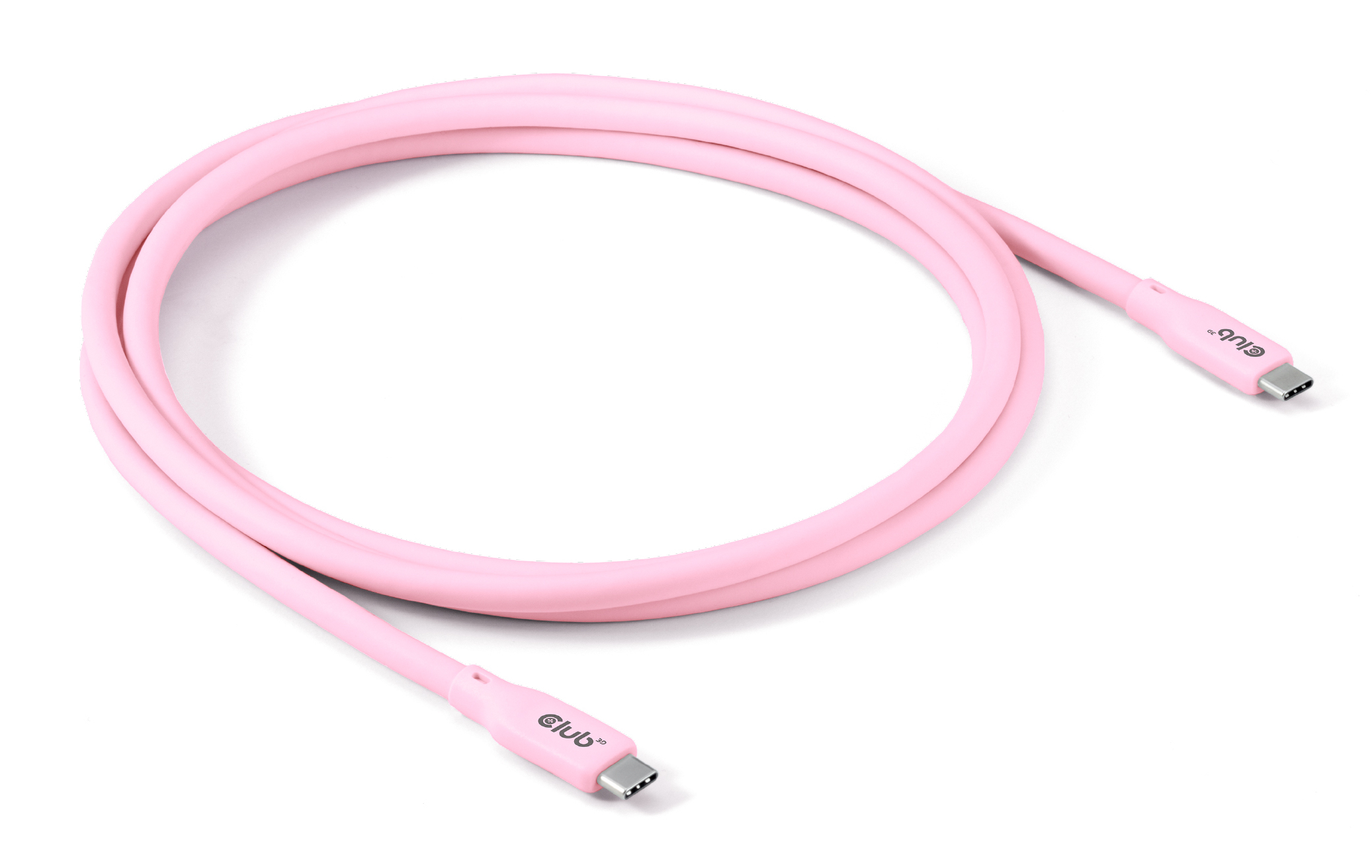 Club3D Lifestyle USB-C Kabel PD 240W.20Gbps 2m pink St/St