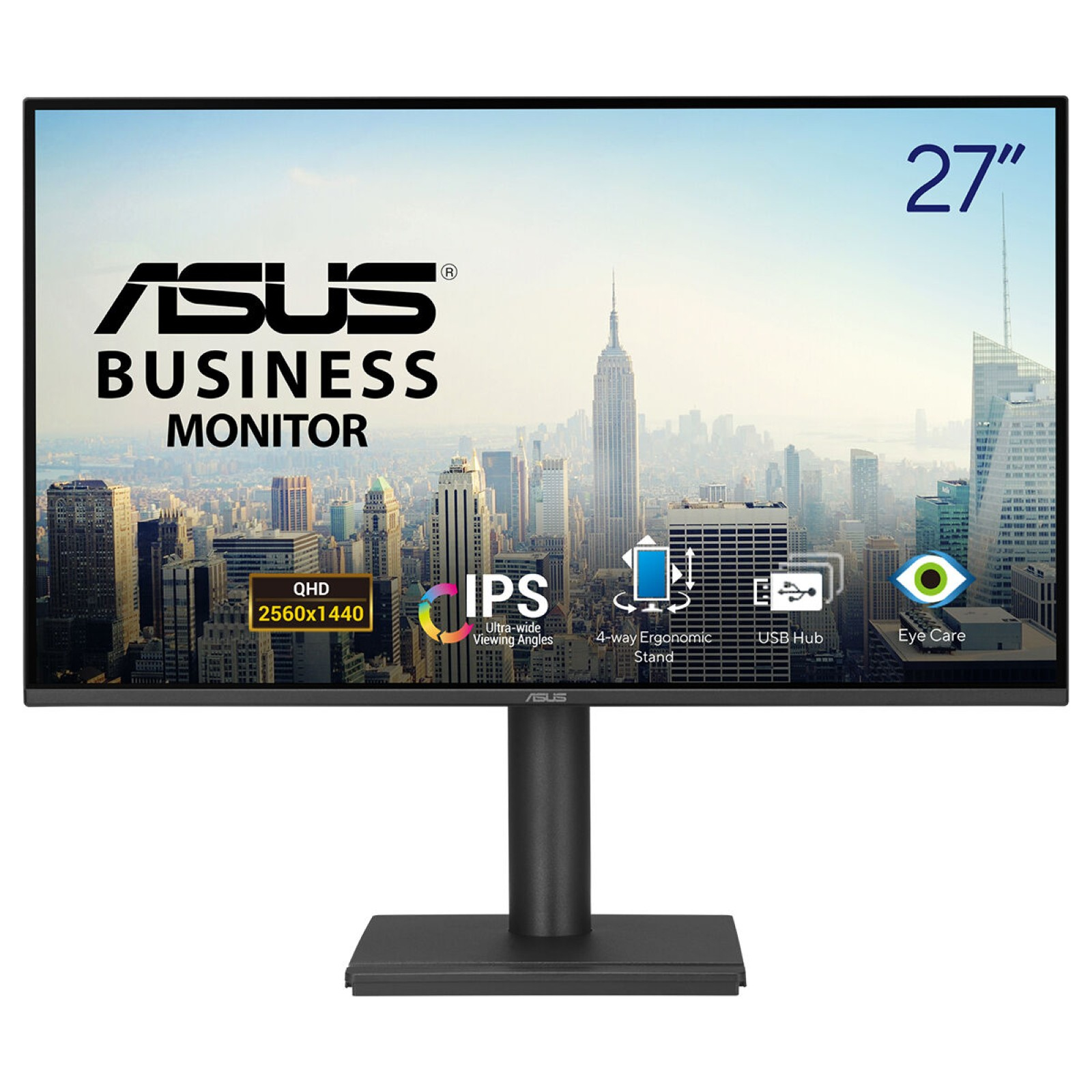 LCD ASUS 27"" BE27AQ Business Monitor 2560x1440p IPS 75Hz Ergonomic Design