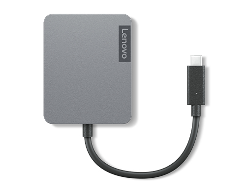 Lenovo USB-C Travel Hub Gen 2 4X91A30366, USB 2.0 Type-C,  HDMI, RJ-45, USB Type-C, VGA, Grey, 4K Ultra HD, CE, CB,FCC, EAC, VCCI, KCC,