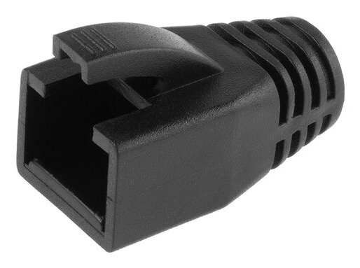 RJ45 black boot for 7.0 mm cable