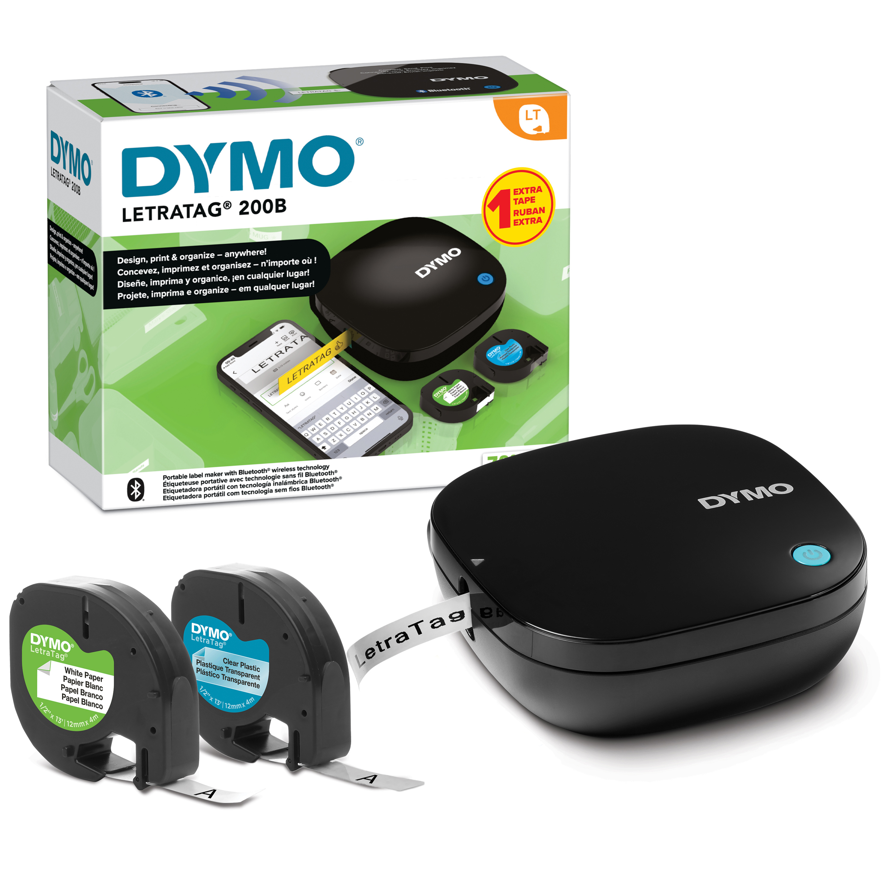 Dymo LetraTag 200B-Beschriftungsgerät mit Bluetooth black