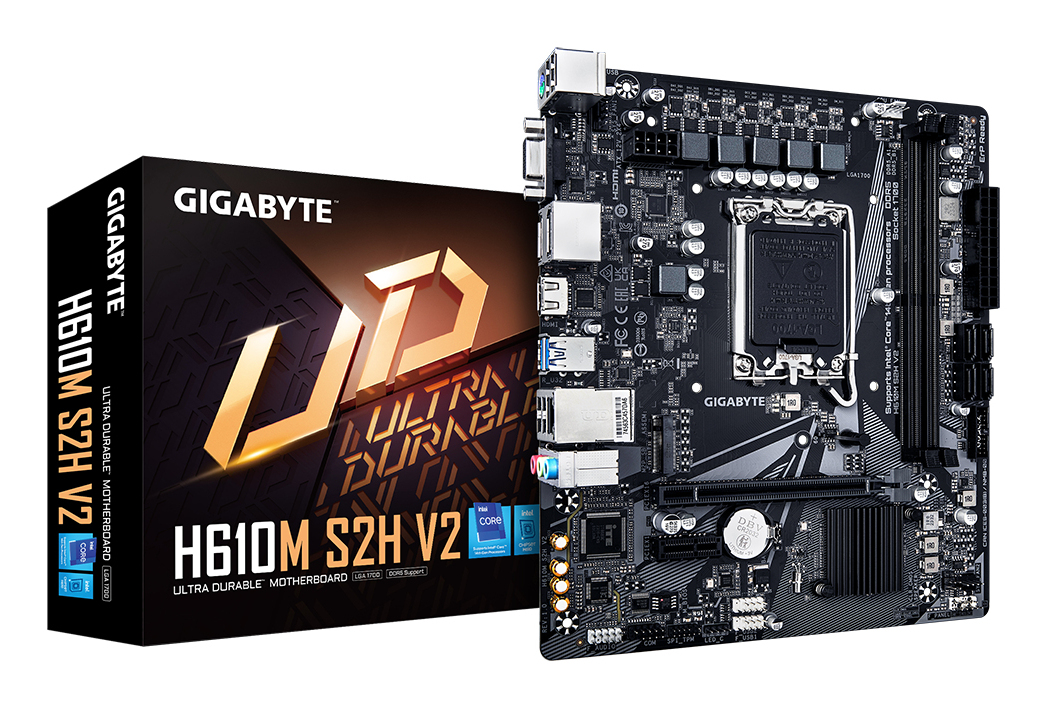 Gigabyte H610M S2H V2 DDR4 Micro-ATX LGA1700 sokkel Intel H610